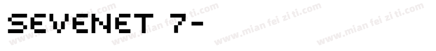 Sevenet 7字体转换